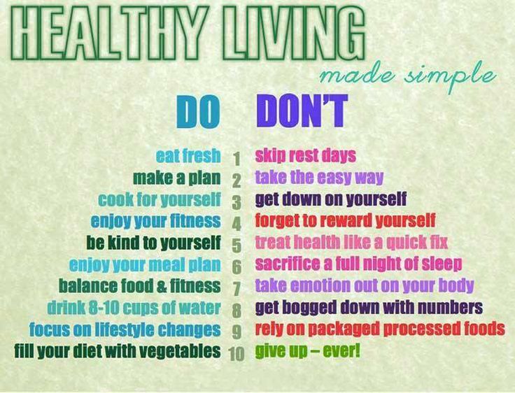 ... are the do’s and don’ts of healthy living? | Total Assist Group
