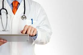 doctor using tablet image